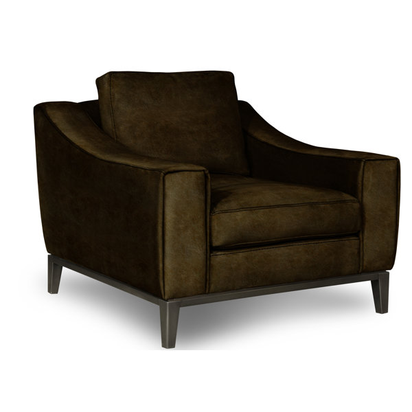 Eleanor Rigby Rodeo Leather Club Chair Wayfair Canada